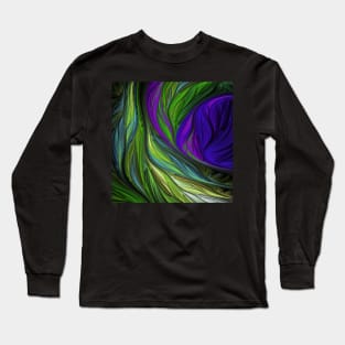 Tropical leaves Long Sleeve T-Shirt